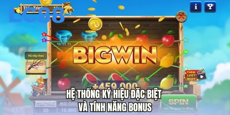Hệ thống ký hiệu đặc biệt và tính năng bonus