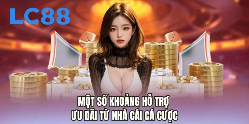 Một số khoảng hỗ trợ ưu đãi từ nhà cái cá cược