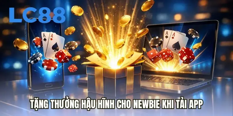 Tặng thưởng hậu hĩnh cho Newbie khi tải app